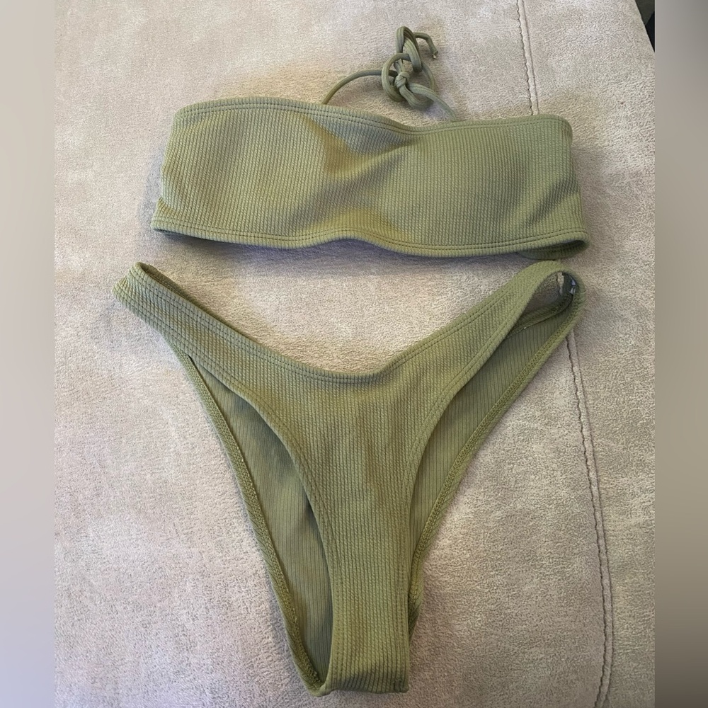 SHEIN Olive Green Bikini Set
